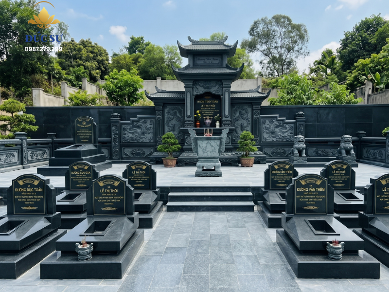 lăng mộ đá gia đình đá hoa cương