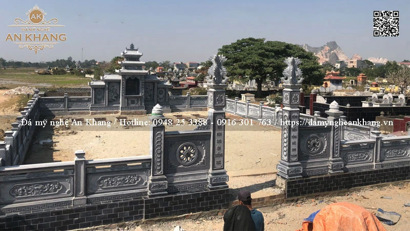 mẫu lăng mộ đá xanh đen đẹp