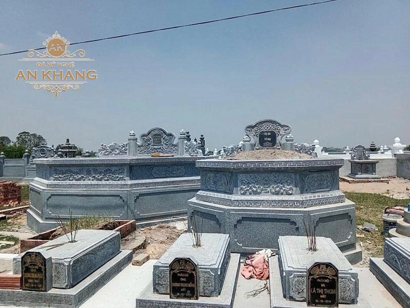 mẫu mộ đá lục giác cao cấp