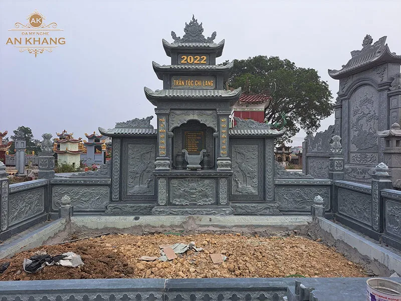 mẫu lăng mộ đá giá đình hiện đại đẹp