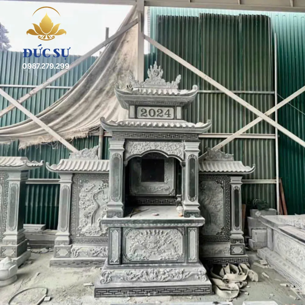 Lăng Thờ Đá Xám Ghi DS008