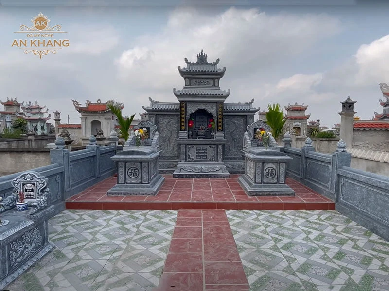 Mẫu lăng mộ dòng họ diện tích nhỏ, tối ưu không gian