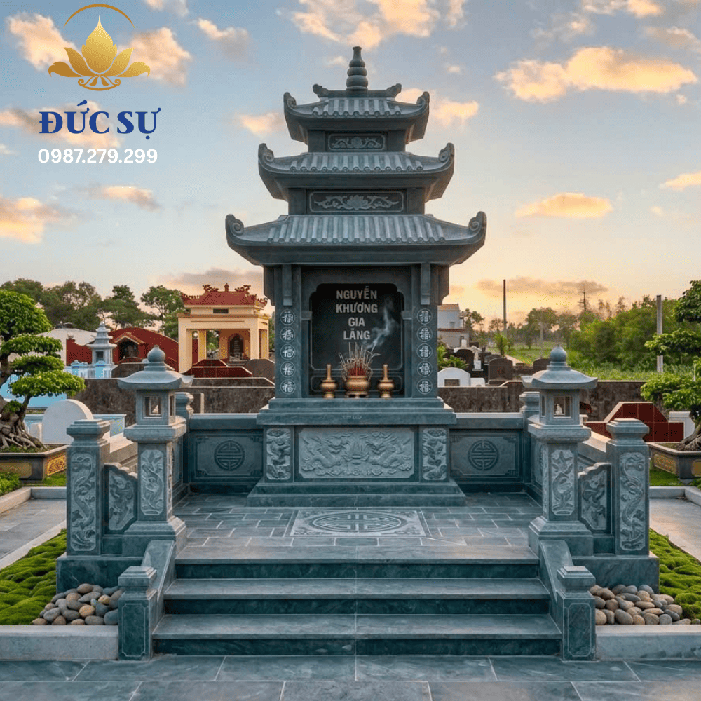 Lăng Mộ Đá Xanh 3 Mái DS105