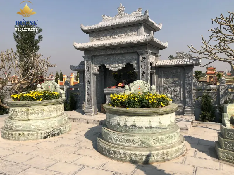 Mẫu thiết kế lăng mộ gia đình mộ tròn