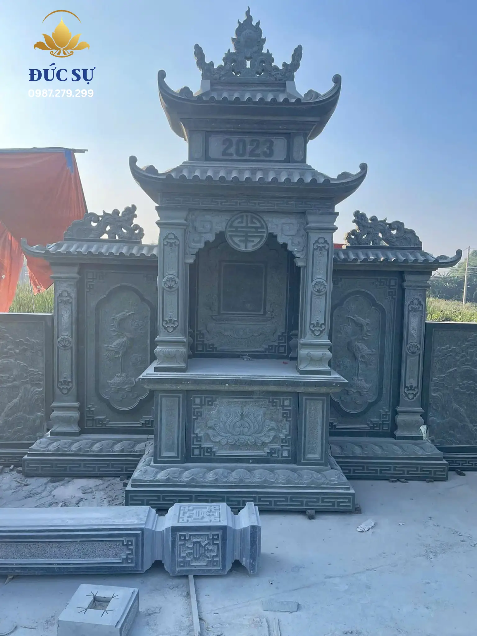 kích thước lăng thờ đá chuẩn phong thủy