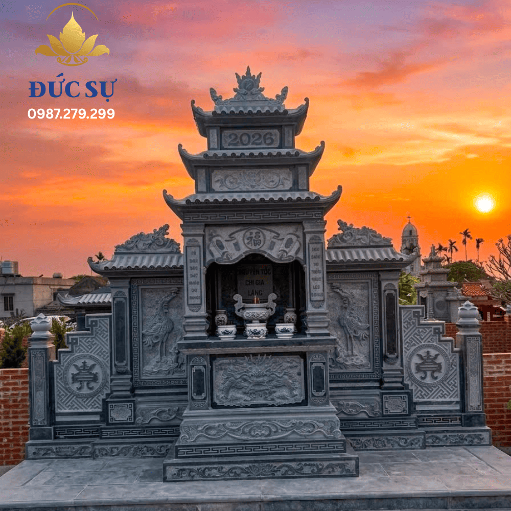 Lăng Mộ Đá Xanh 3 Mái DS106