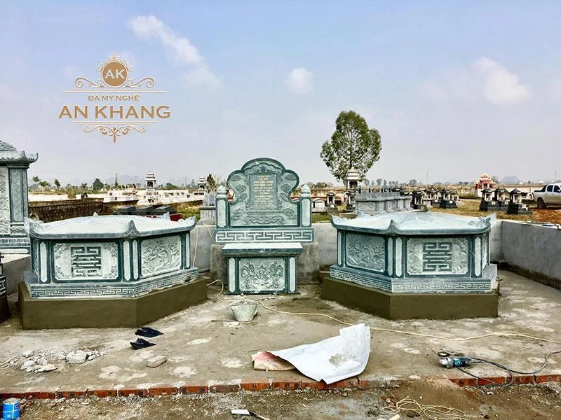 Mẫu mộ tổ đôi bằng đá tự nhiên