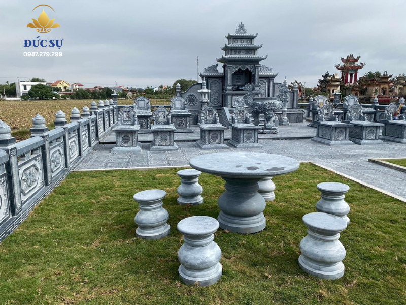 Mẫu quy hoạch lăng mộ gia đình quy mô lớn, bề thế