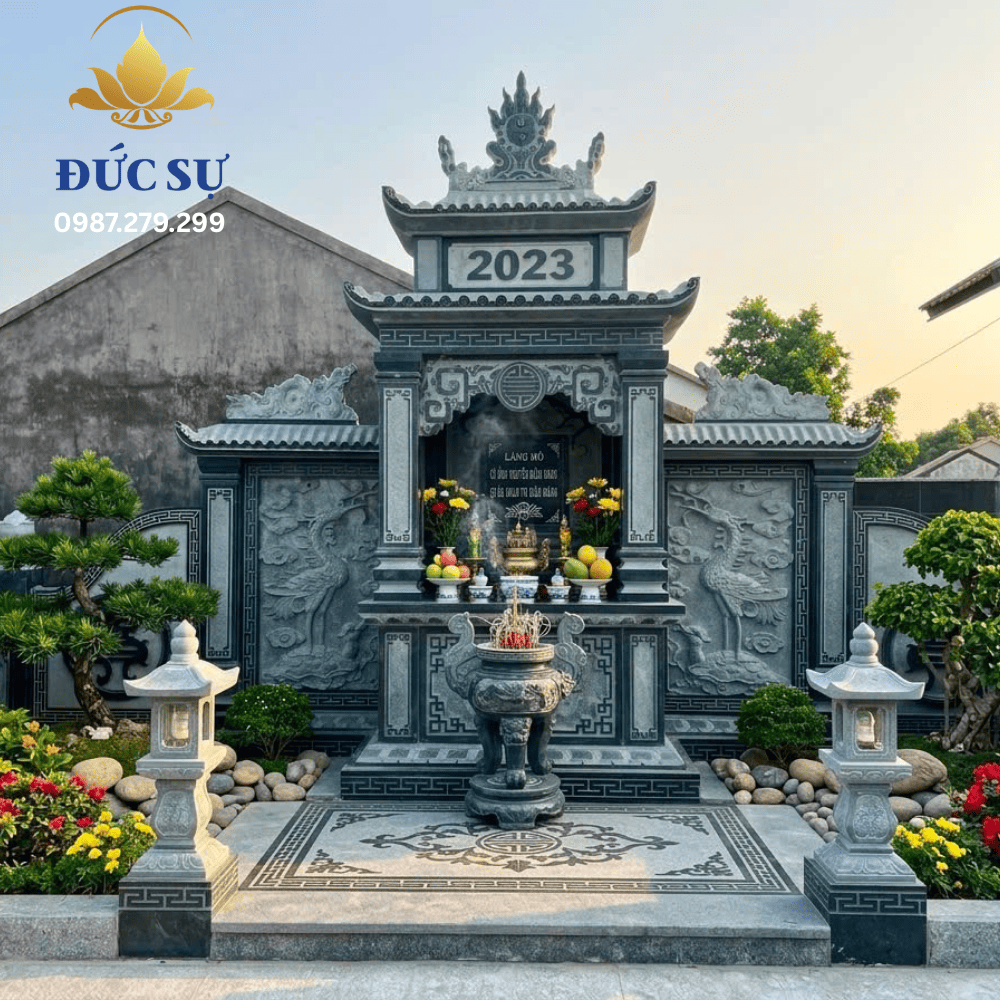 Lăng Mộ Đá Xanh 2 Mái DS104