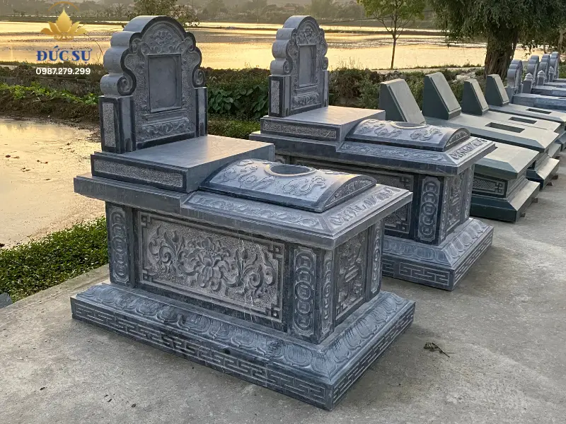 Kích thước mộ đá không mái (mộ tam sơn, mộ hậu bành)