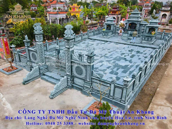 Mẫu quy hoạch lăng mộ gia đình quy mô lớn, bề thế