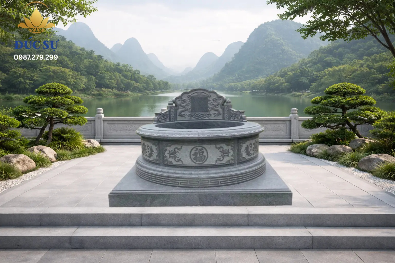 Mộ Đá Tròn Đá Xám Ghi