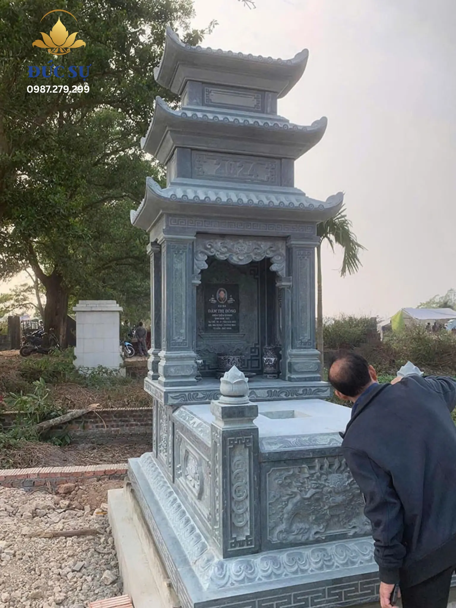 Lưu ý quan trọng khi đo đạc và thiết kế mộ đá ba mái