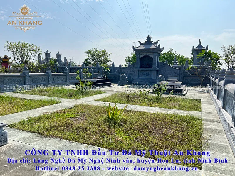 Mẫu lăng mộ đá dòng họ quy mô lớn cho đại gia tộc