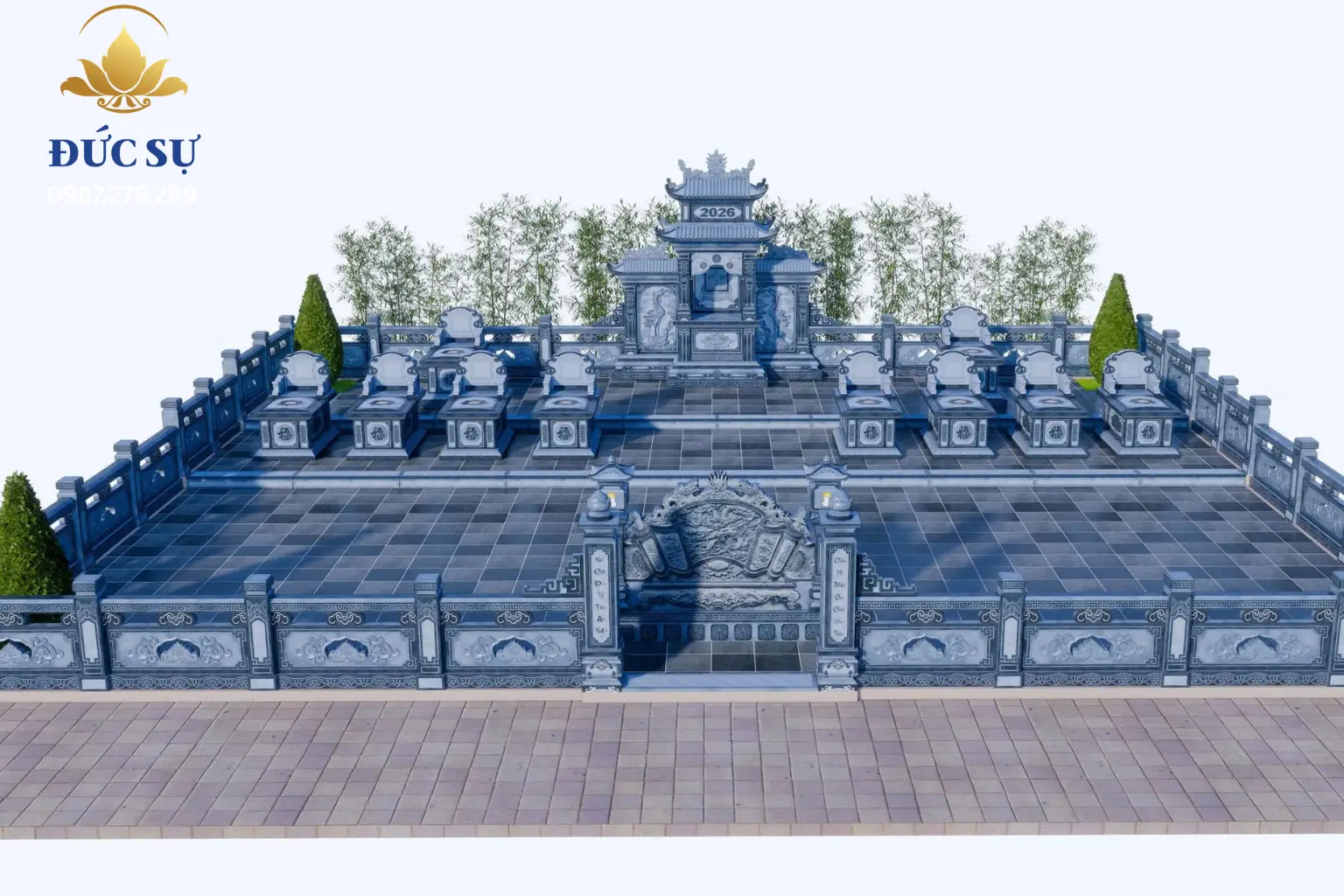 khu lăng mộ đá xanh đen