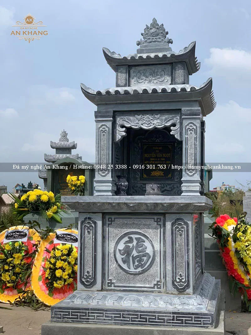 mộ đá xanh đen đẹp