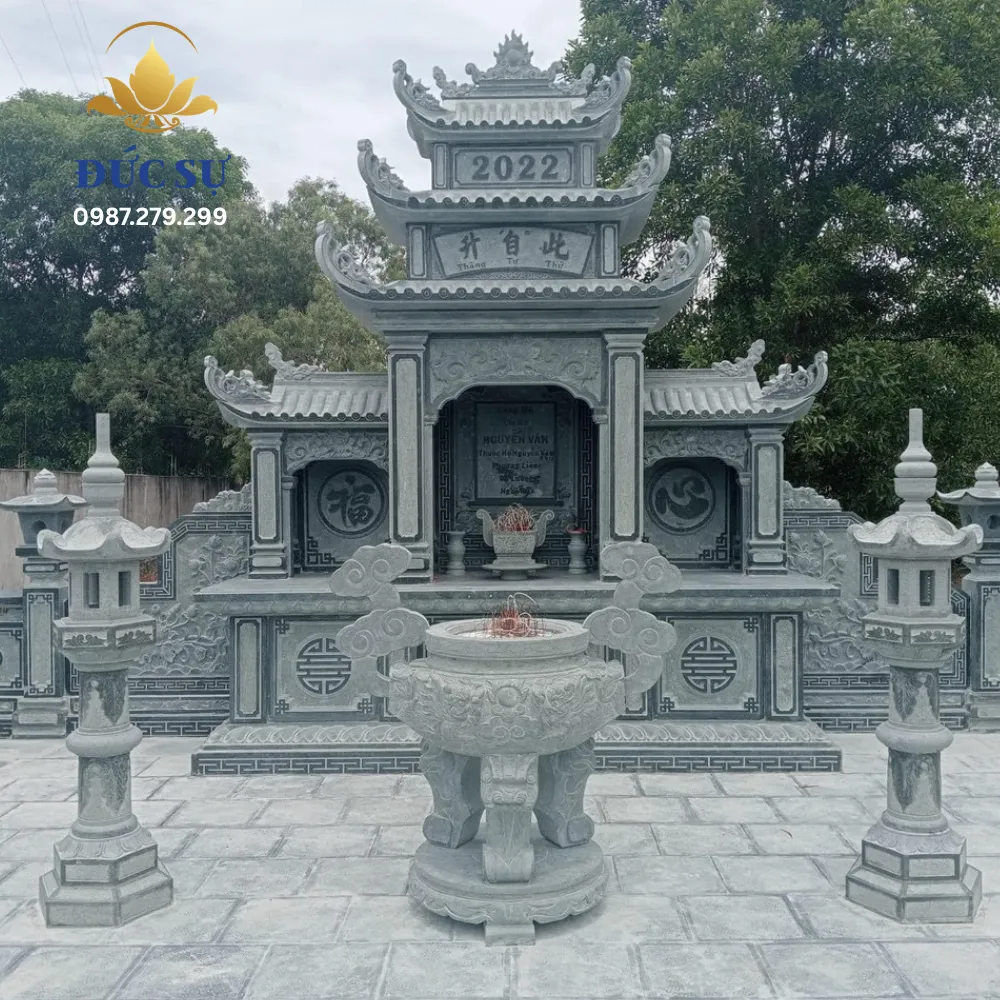 Lăng Thờ Đá Xám Ghi DS001