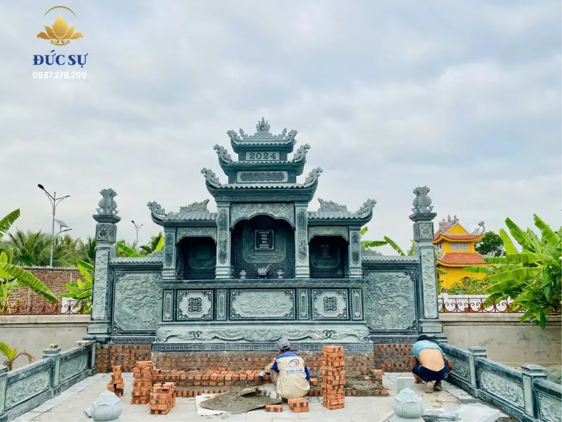 thiết kế khu lăng mộ trước khi xây 