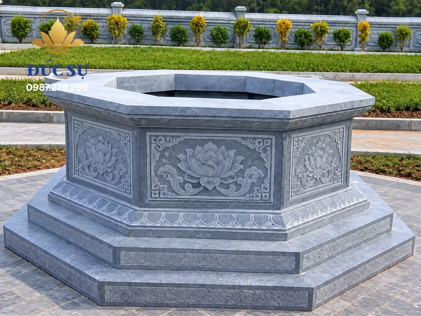 Bảng tra cứu kích thước mộ đá bát giác chuẩn Thỗ Lỗ Ban