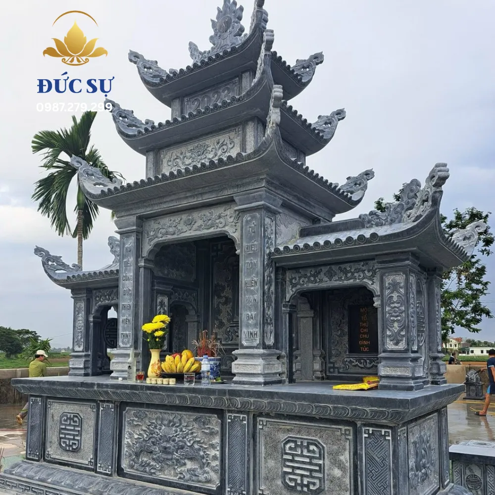 Lăng Thờ Đá Xám Ghi DS009